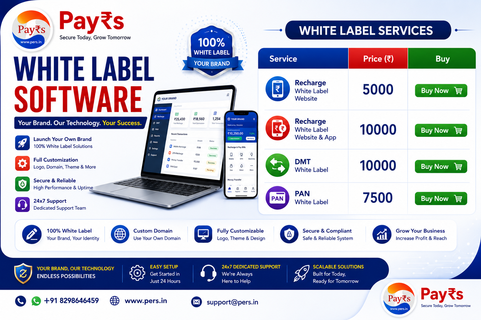 White Label service image - Pay Rupees